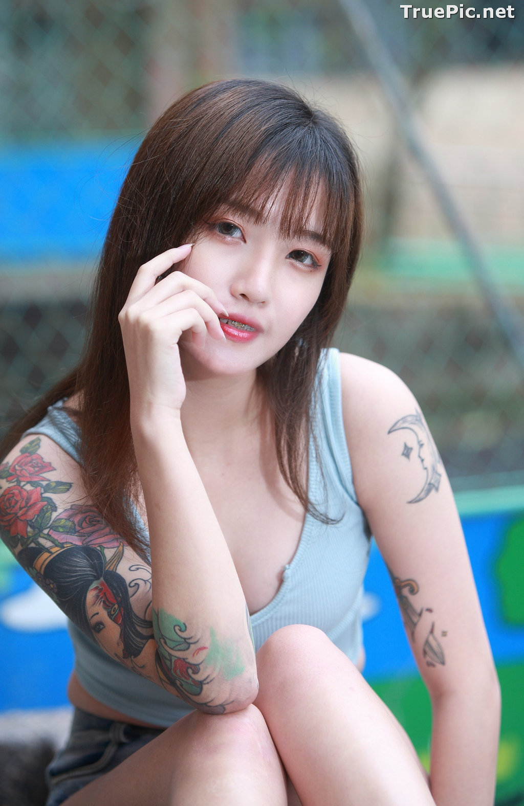 Image Taiwanese Lovely and Sexy Girl – 泱泱 - Low Top and Jeans Pants - TruePic.net - Picture-39