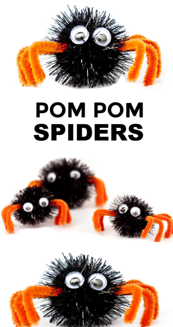 Pom-pom Spider, Kids' Crafts, Fun Craft Ideas