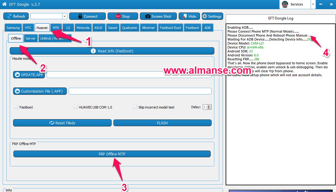 حذف حساب جوجل اكونت هاتف هواوي remove frp HUAWEI Y6II CAM-L21