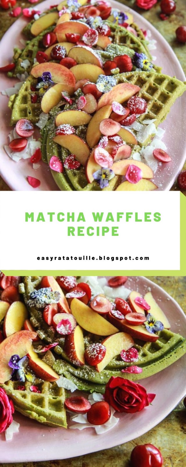 Matcha Waffles Recipe
