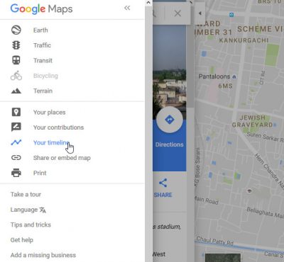 google-maps-타임라인