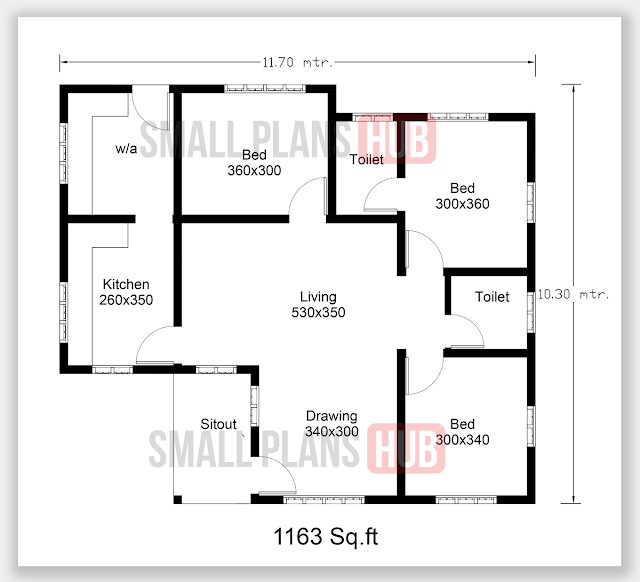 Two Beautiful 3 Bedroom House Plans and Elevation Under