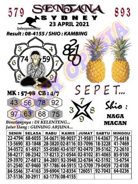 gambar togel sydney