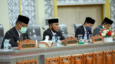 Banggar Sampaikan Usul Saran dan Pendapat terhadap R-APBK Banda Aceh Tahun 2021