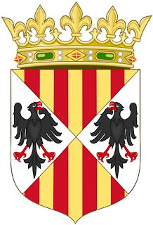 Escudo de los reyes aragoneses de Sicilia (Coronado).