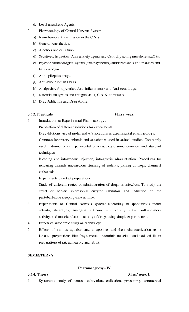 jaaly topper: Syllabus of B Pharmacy semester wise