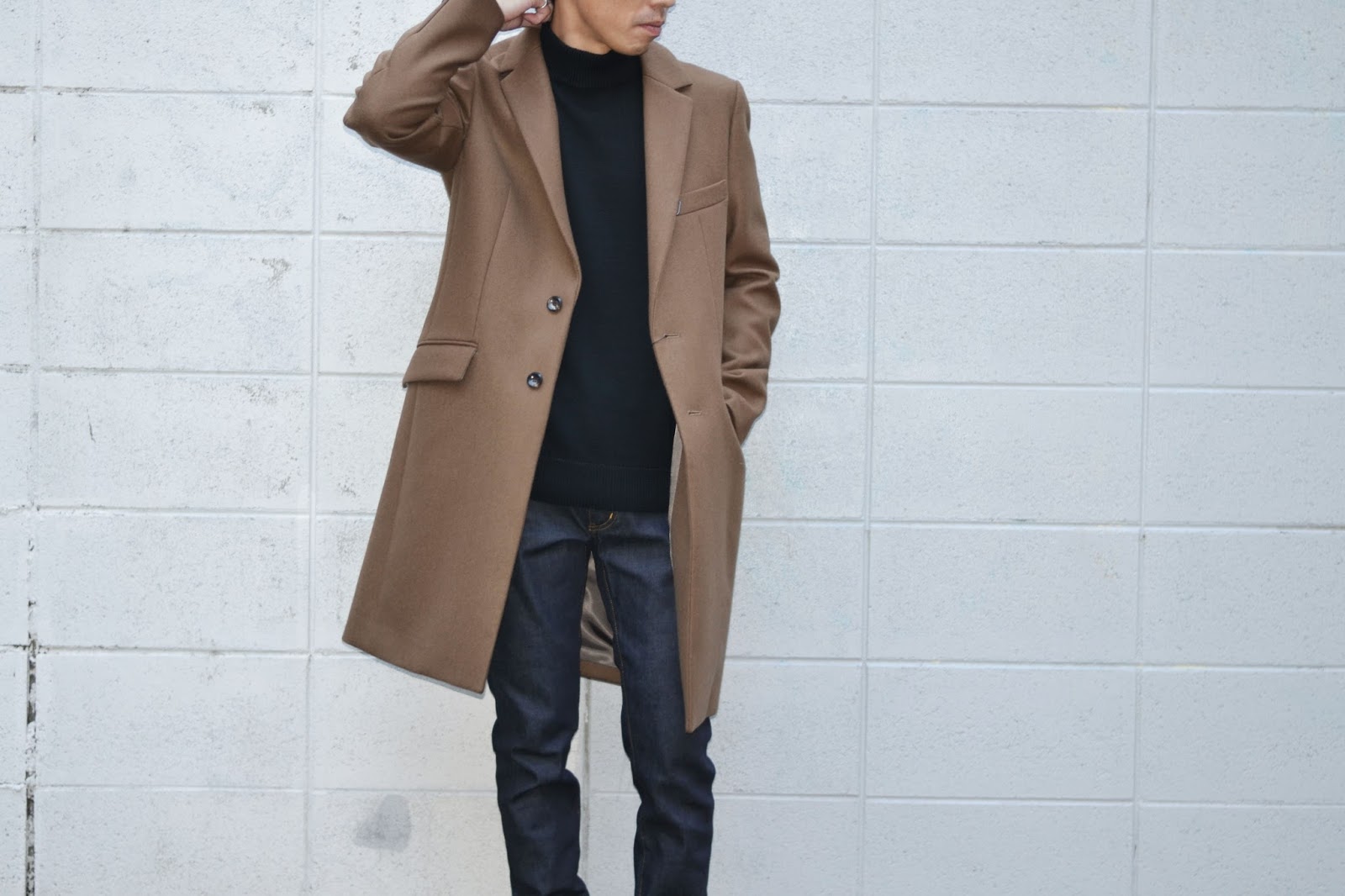 ATTACHMENT / アタッチメント「カシミヤ混平二重メルトンチェスター ATTACHMENT / アタッチメント「カシミヤ混平二重メルトンチェスター