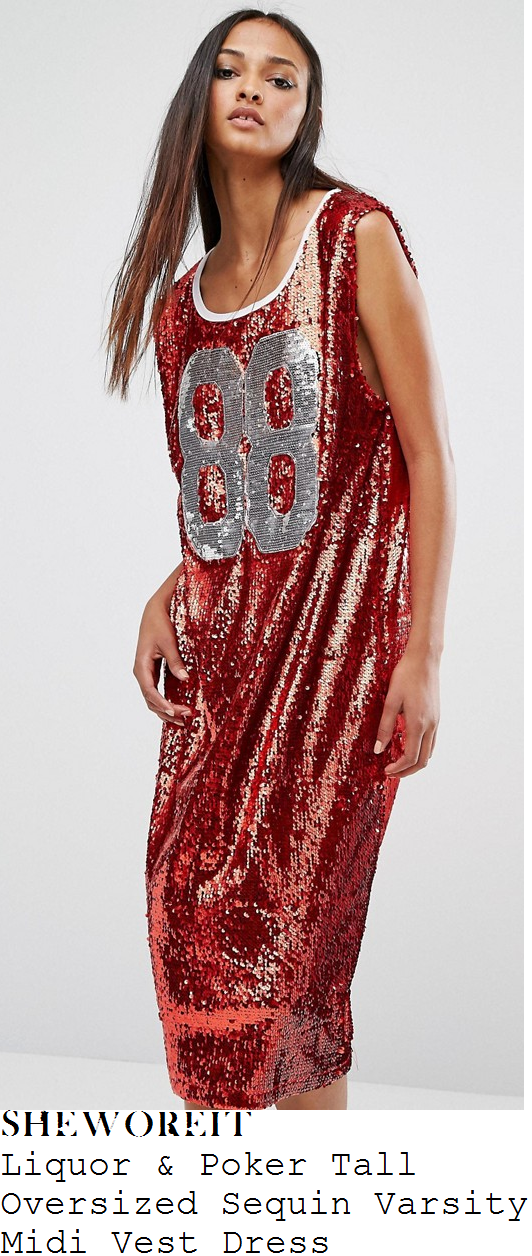 chloe-sims-liquor-and-poker-tall-ruby-red-silver-and-white-88-number-motif-detail-sleeveless-sequin-embellished-varsity-vest-midi-dress