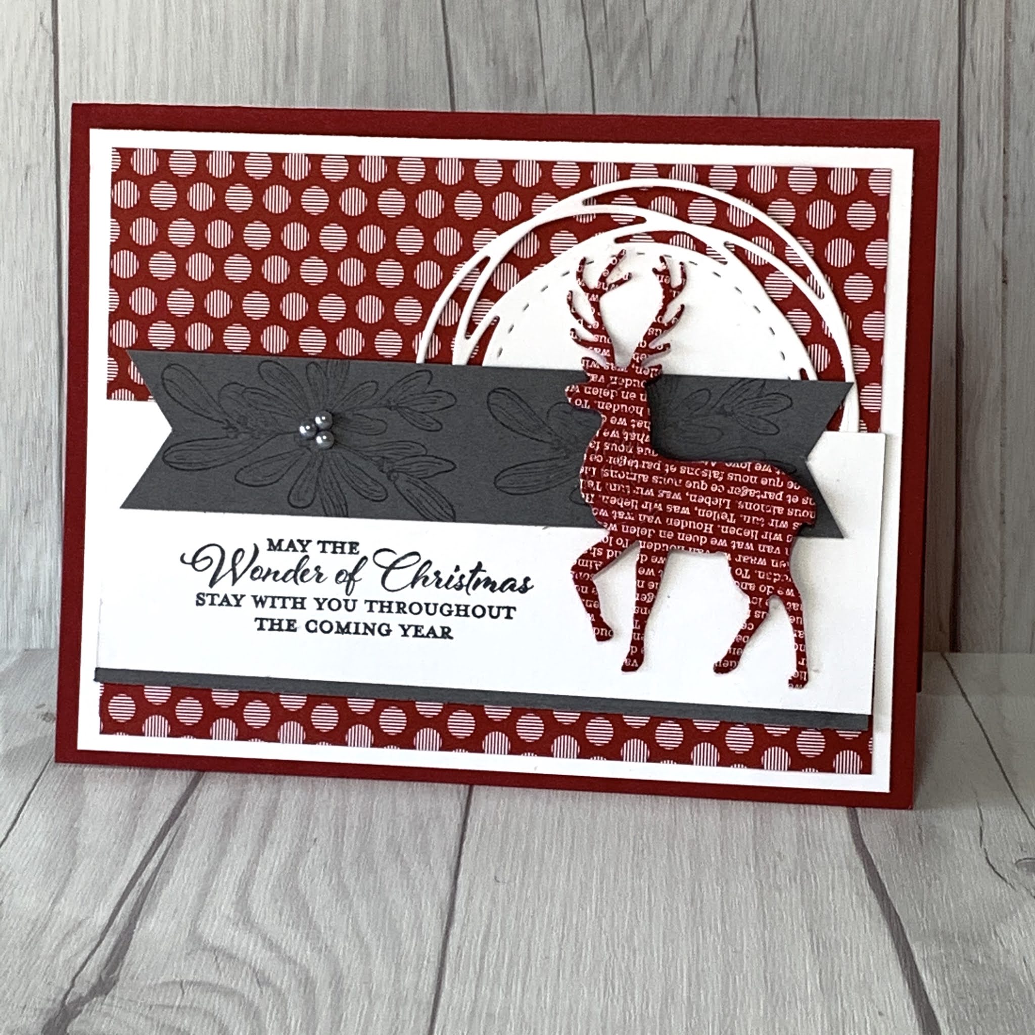 Christmas Card using Stampin' Up! Wishes & Wonder Stamp Set Stamped