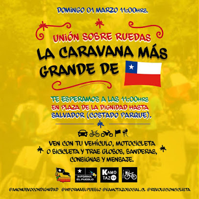 LA CARAVANA MÁS GRANDE DE CHILE. DOMINGO 1 DE MARZO