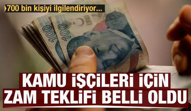 Hükümetten kamu işçilerine zam teklifi