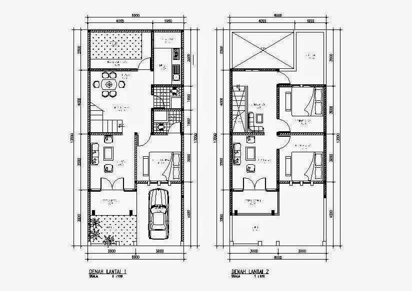 Gambar Denah Rumah Kecil Satu Lantai laksmanacip - Contoh ...