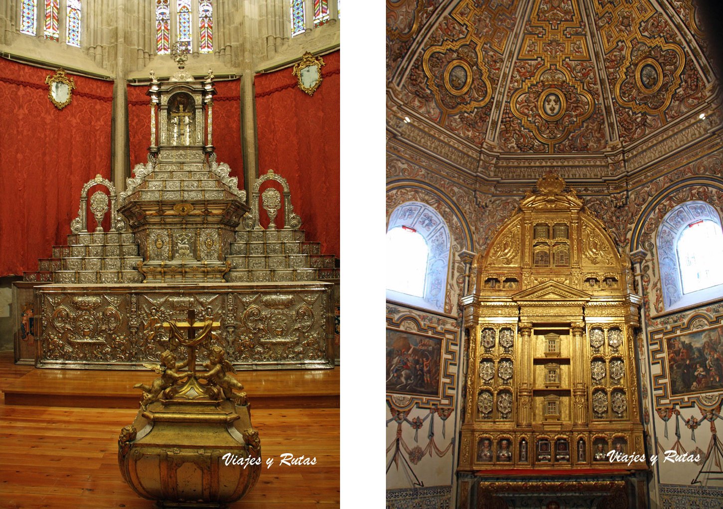 Detalles del interior de la catedral de Palencia