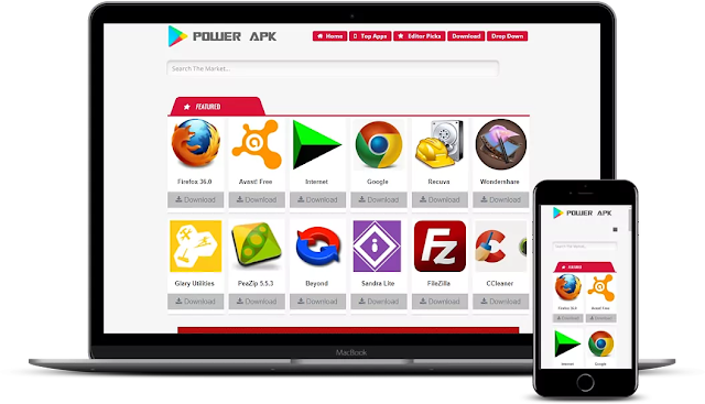 Top 10 Google Play App Store Premium Blogger Templates 2021 Power APK Premium Blogger Template