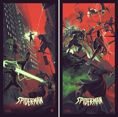 Spider-Man Screen Prints by Juan Ramos x Bottleneck Gallery x Marvel Comics