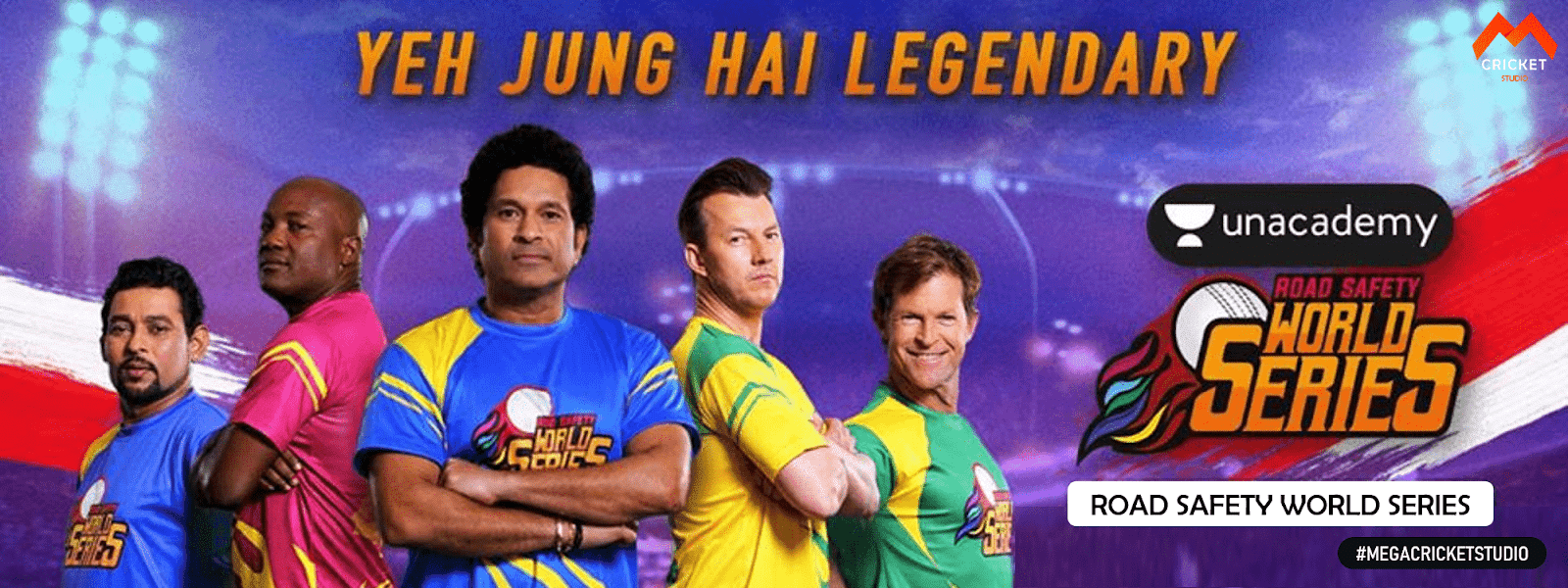 ROAD SAFETY WORLD SERIES MEGA Cricket Studio EA Cricket 2023 ICC