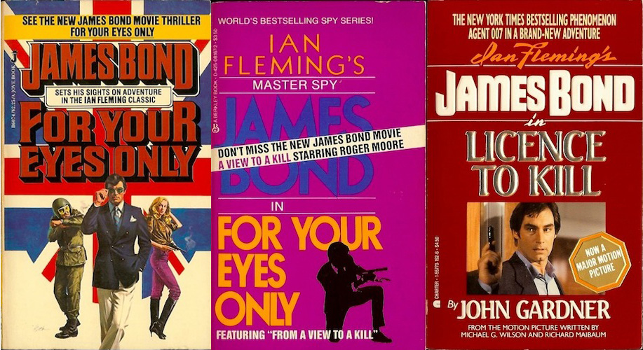 The Book Bond U.S. JAMES BOND movie tiein editions