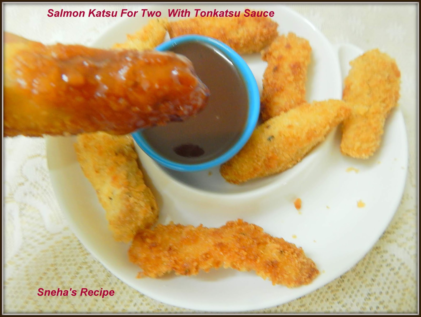 Salmon Katsu For Two With Tonkatsu SauceFishFriday Sneha's Recipe