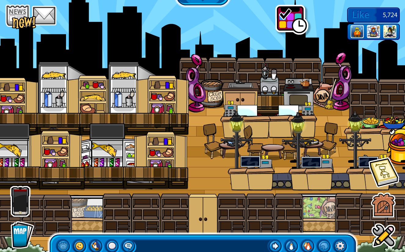 Club Penguin Igloo Ideas 101 Igloo Ideas 8 Grocery Store