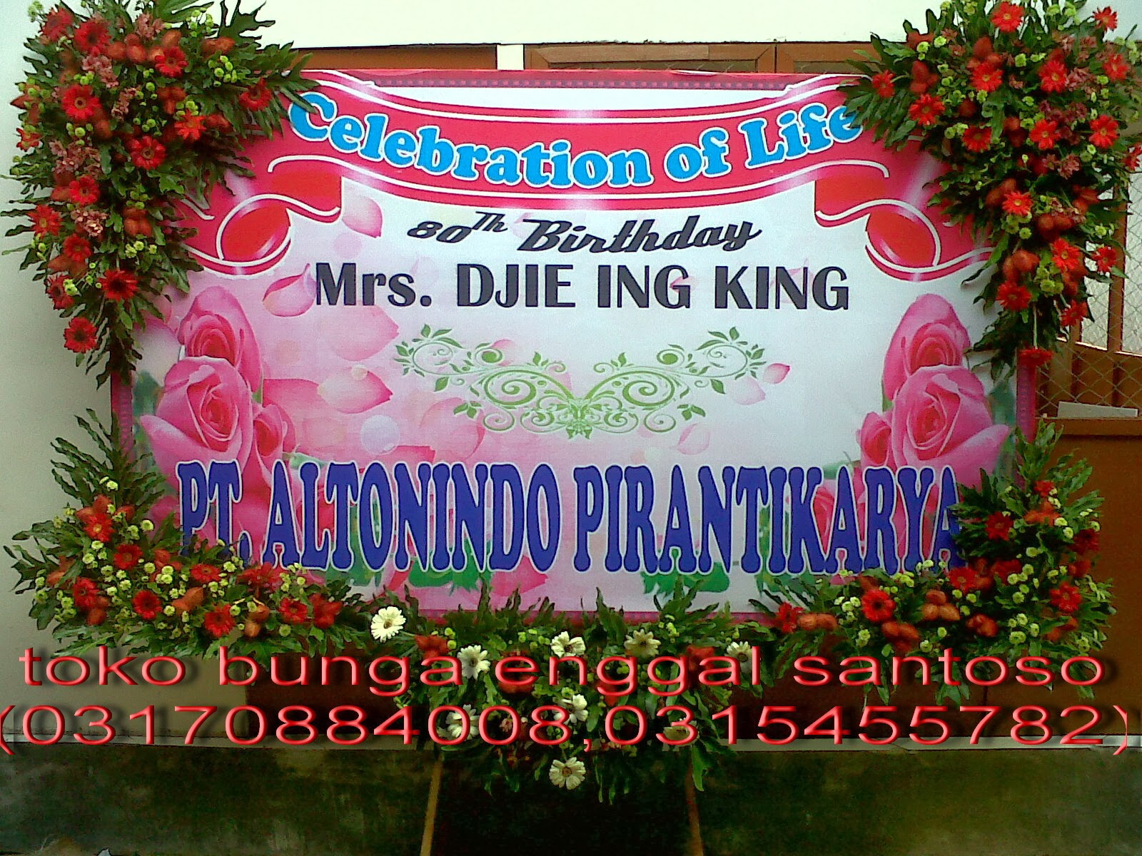 Toko Bunga Surabaya Murah : papan banner