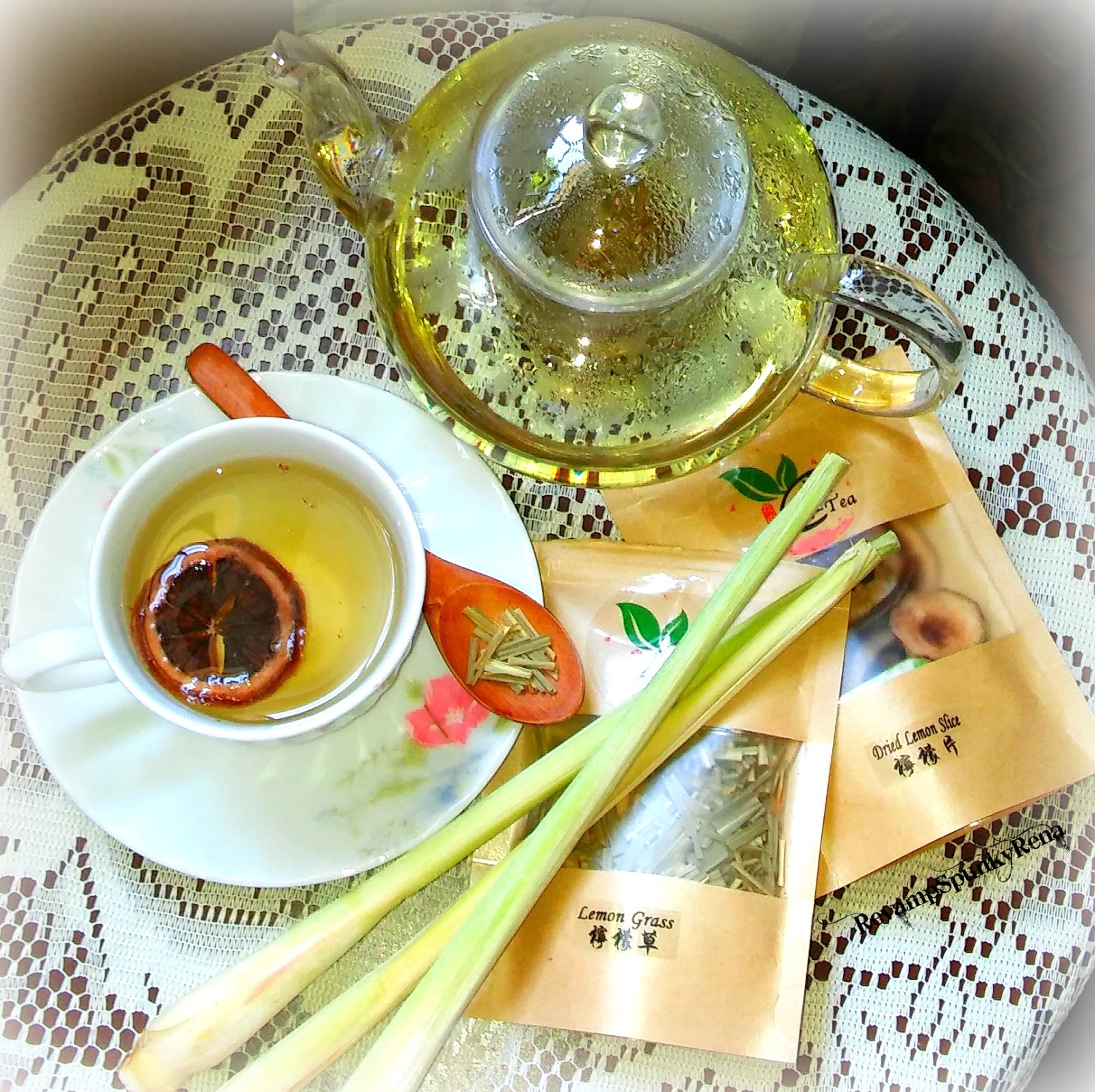 Refreshing HiTea Dried Lemon Slice and Lemon Grass Tea