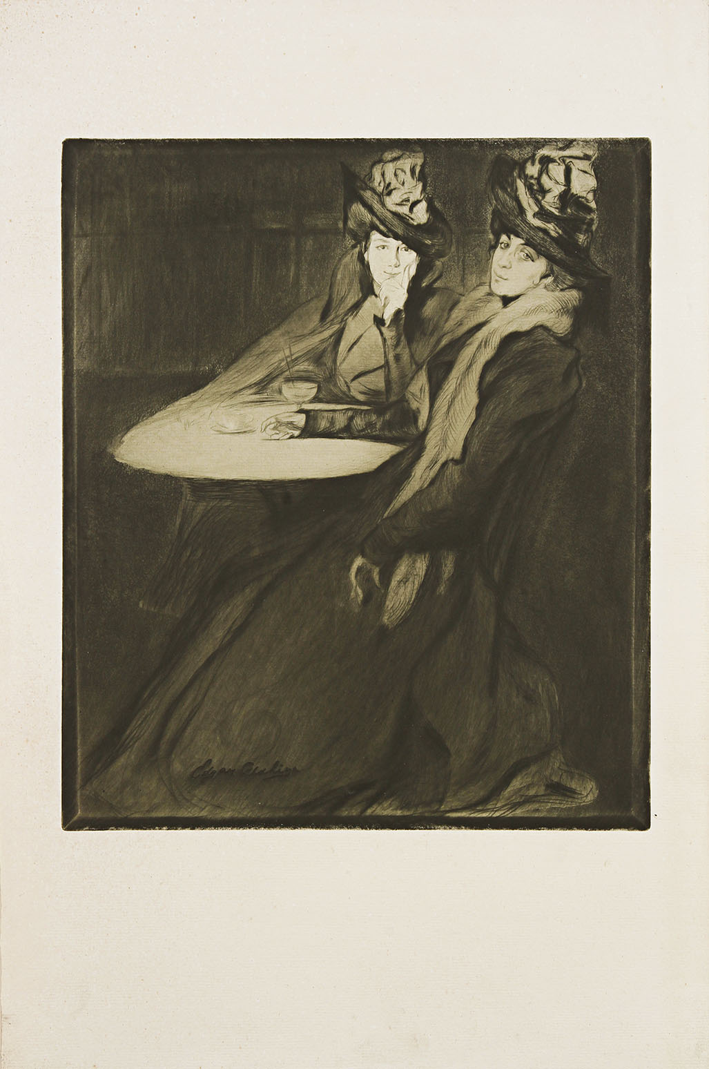 Le Prince Lointain: Edgar Chahine (1874-1947), La Terrasse - 1899.