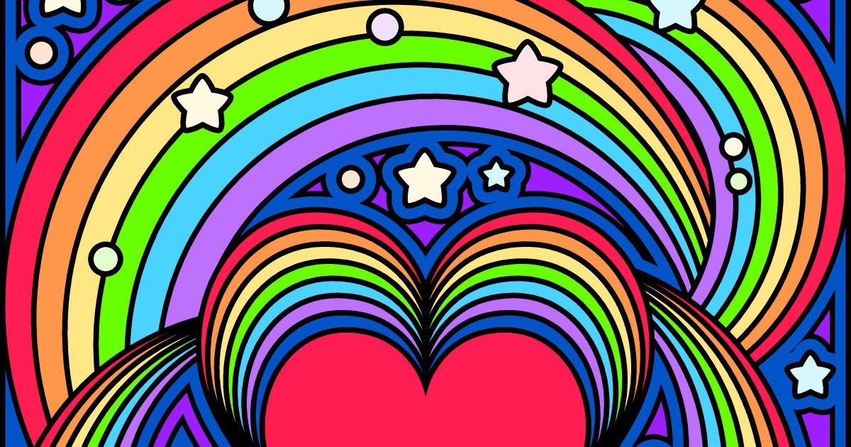 Don't Eat the Paste: Rainbow Love coloring page