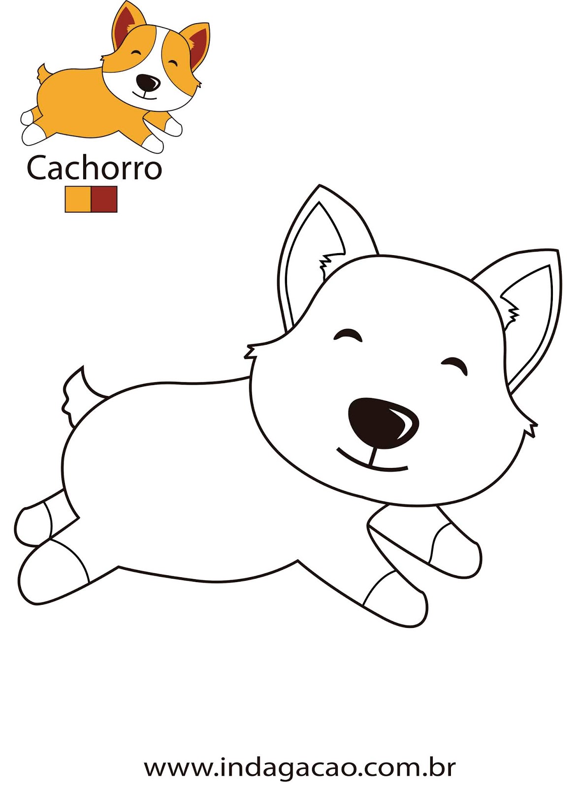 desenho de cachorro rottweiler para colorir para crianças 7819199 Vetor no  Vecteezy