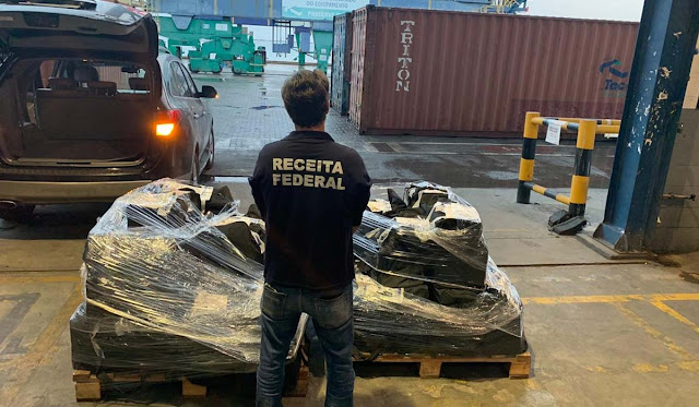 Mais de 800 kg de cocaína são apreendidos em carregamento de uva no Porto de Salvador