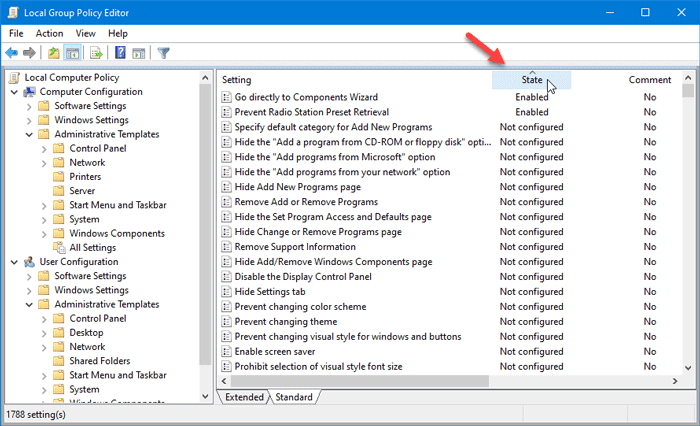 Windows 10 컴퓨터에 적용된 그룹 정책을 확인하는 방법