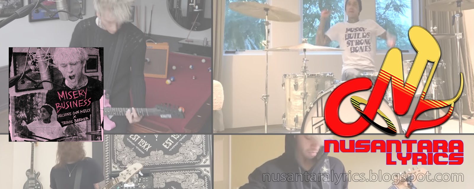 Machine Gun Kelly Travis Barker Misery Business Nusantara Lyrics machine gun kelly travis barker