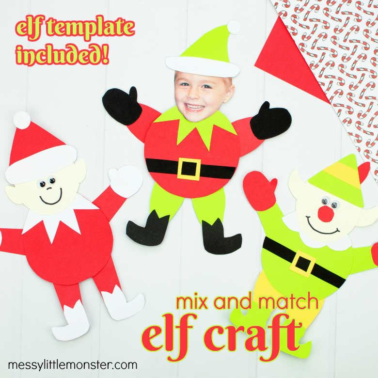 How to Elf Yourself + Free Printable Elf Template Paper Craft