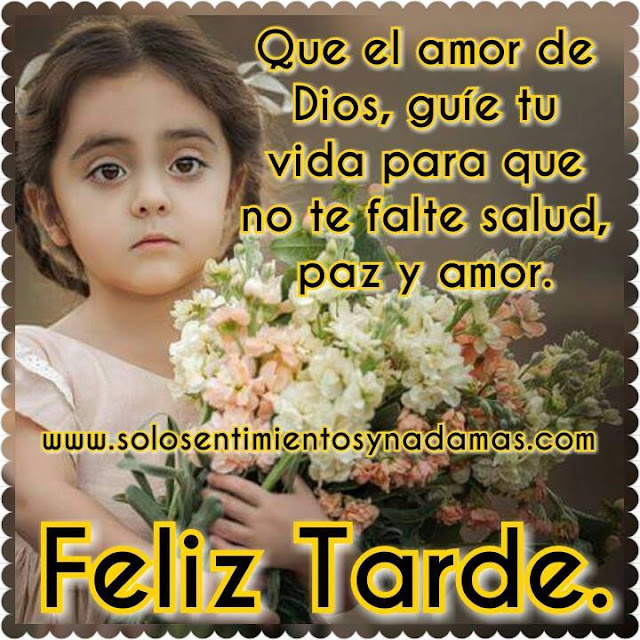 Feliz tarde.