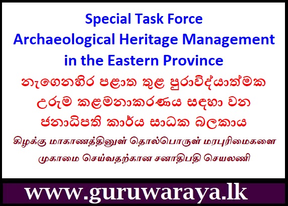 Special Task Force : Archaeological Heritage Management in the Eastern Province