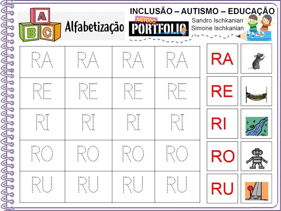 Atividade Com Ra Re Ri Ro Ru - BINKEDU