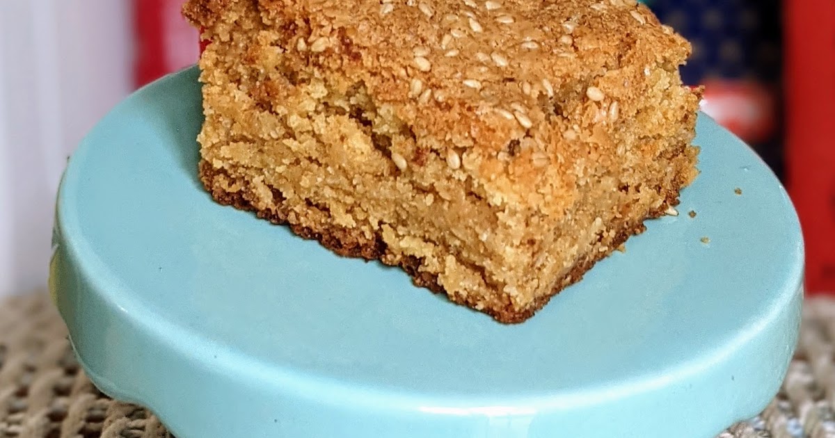 Jenny Bakes Salted Halva Blondies from Dessert Person