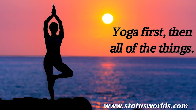 Yoga Status, Captions,  and Quotes