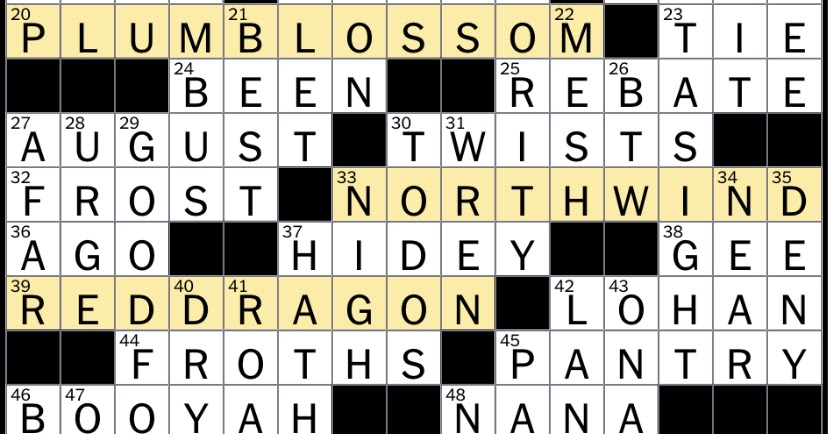 The New York Times Crossword Puzzle Solved: Moday's New York Times crossword puzzle solved: July