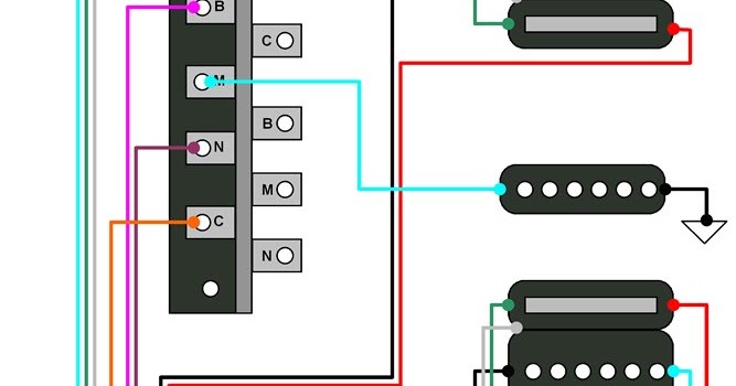 Hermetico Guitar: Wiring Diagram: Super Strato HSH mod 11 wiring diagram single p90 