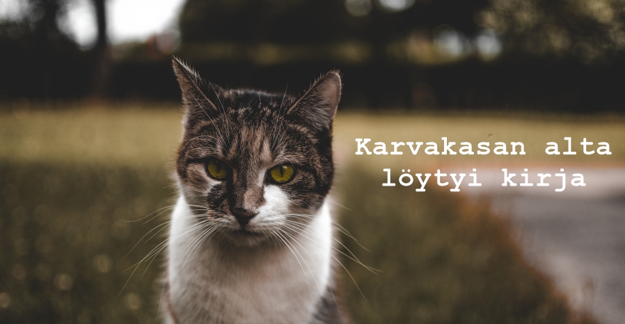 Karvakasan alta löytyi kirja