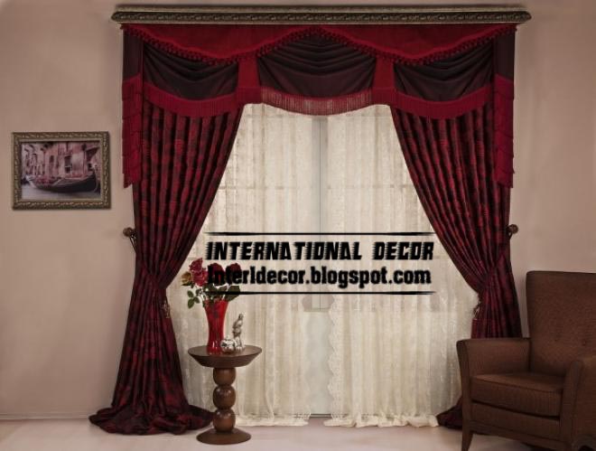 Top 10 Curtain Models And Unique, Red And Black Curtains For Living Room