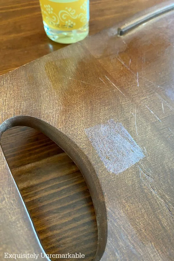 Sticky Residue From Tag On Wood