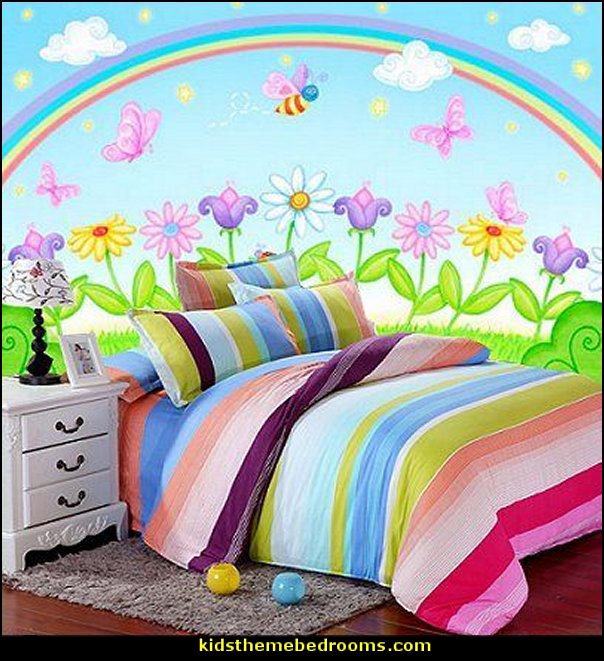 Decorating theme bedrooms Maries Manor rainbow bedroom decorating