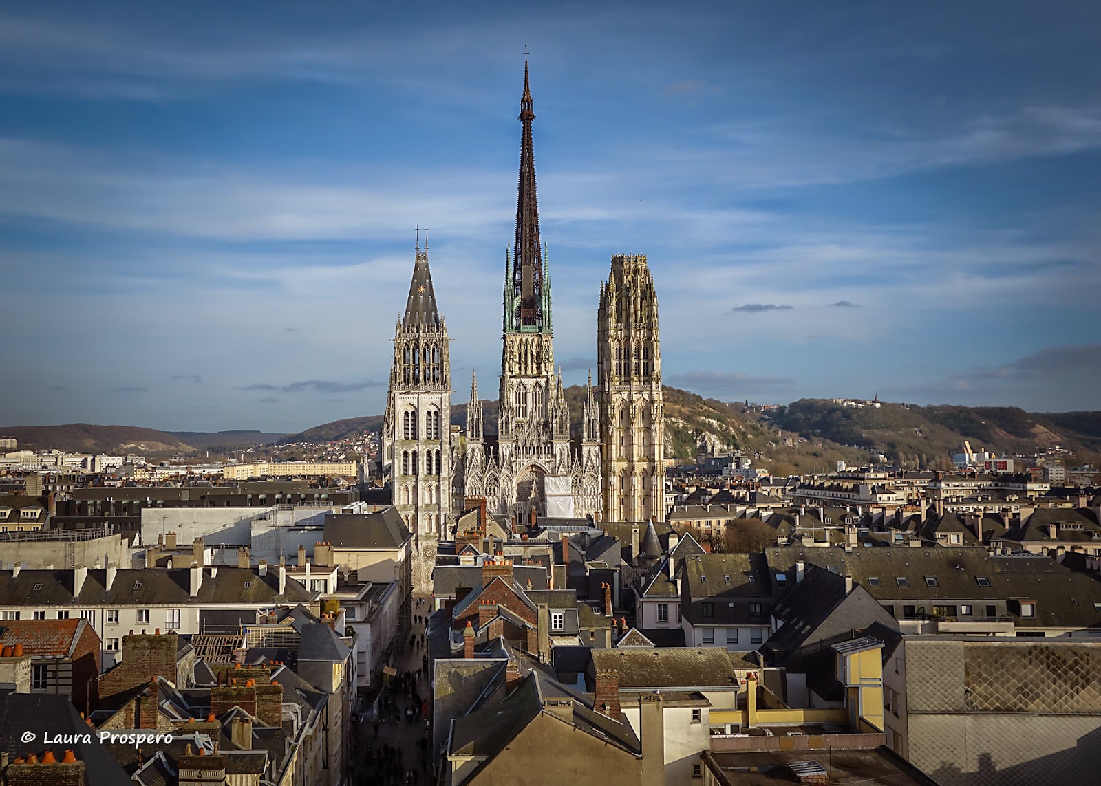 Cathédrale Notre-Dame de Rouen vue de la terrasse du Gros Horloge © Laura Prospero