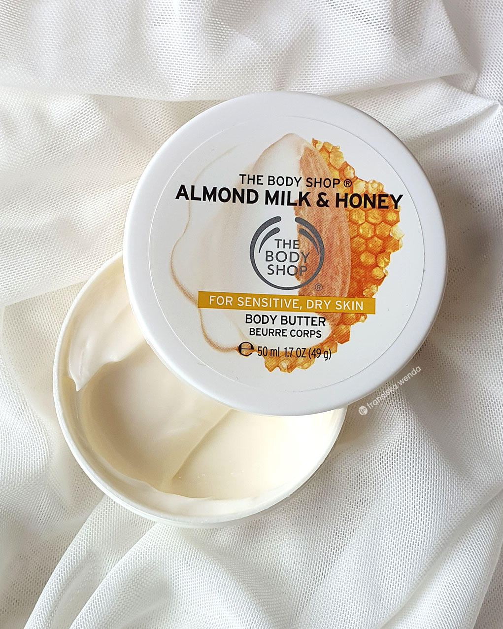 The Body Shop Almond Milk & Honey Body Butter Review fransiska wenda
