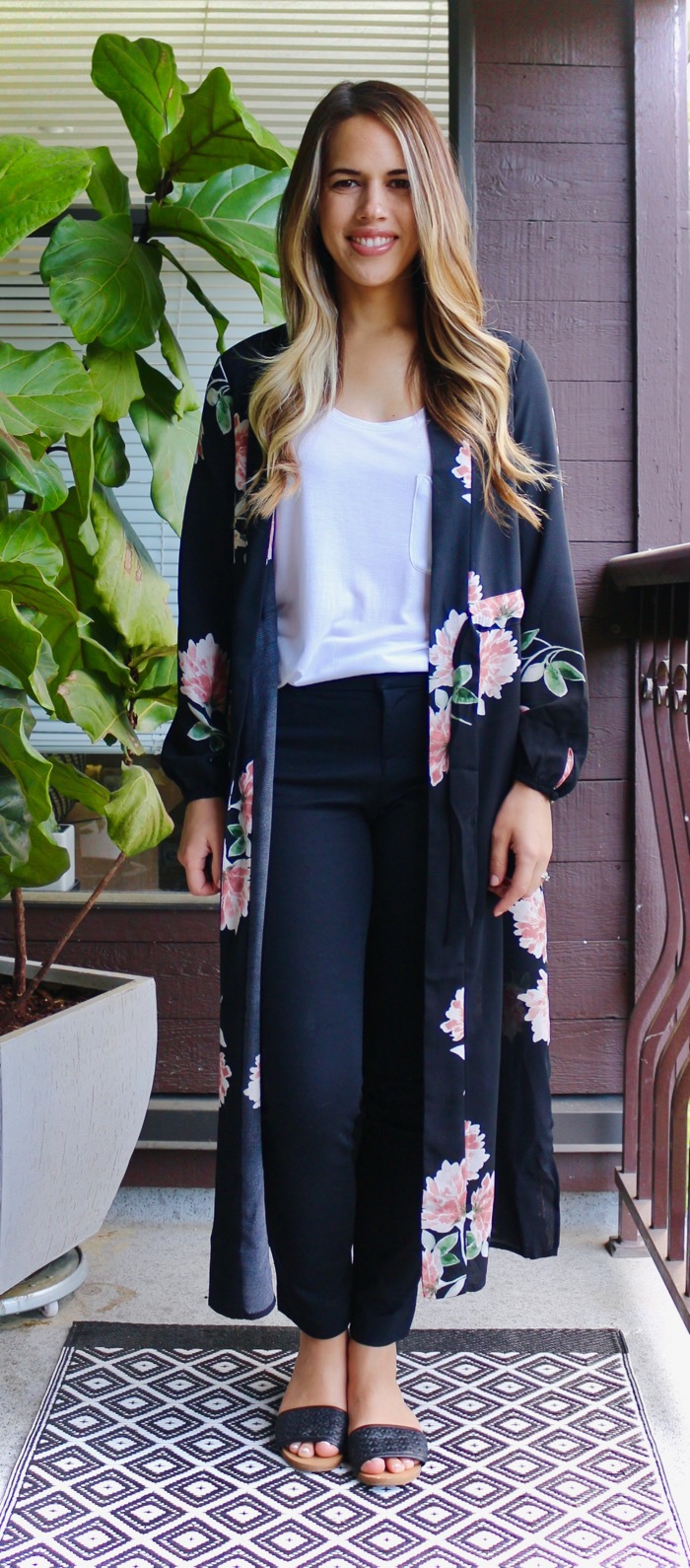 Jules in Flats - How to wear a Kimono at Work - 