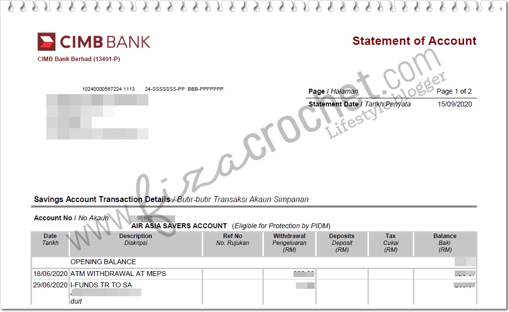 How to get bank statement cimb