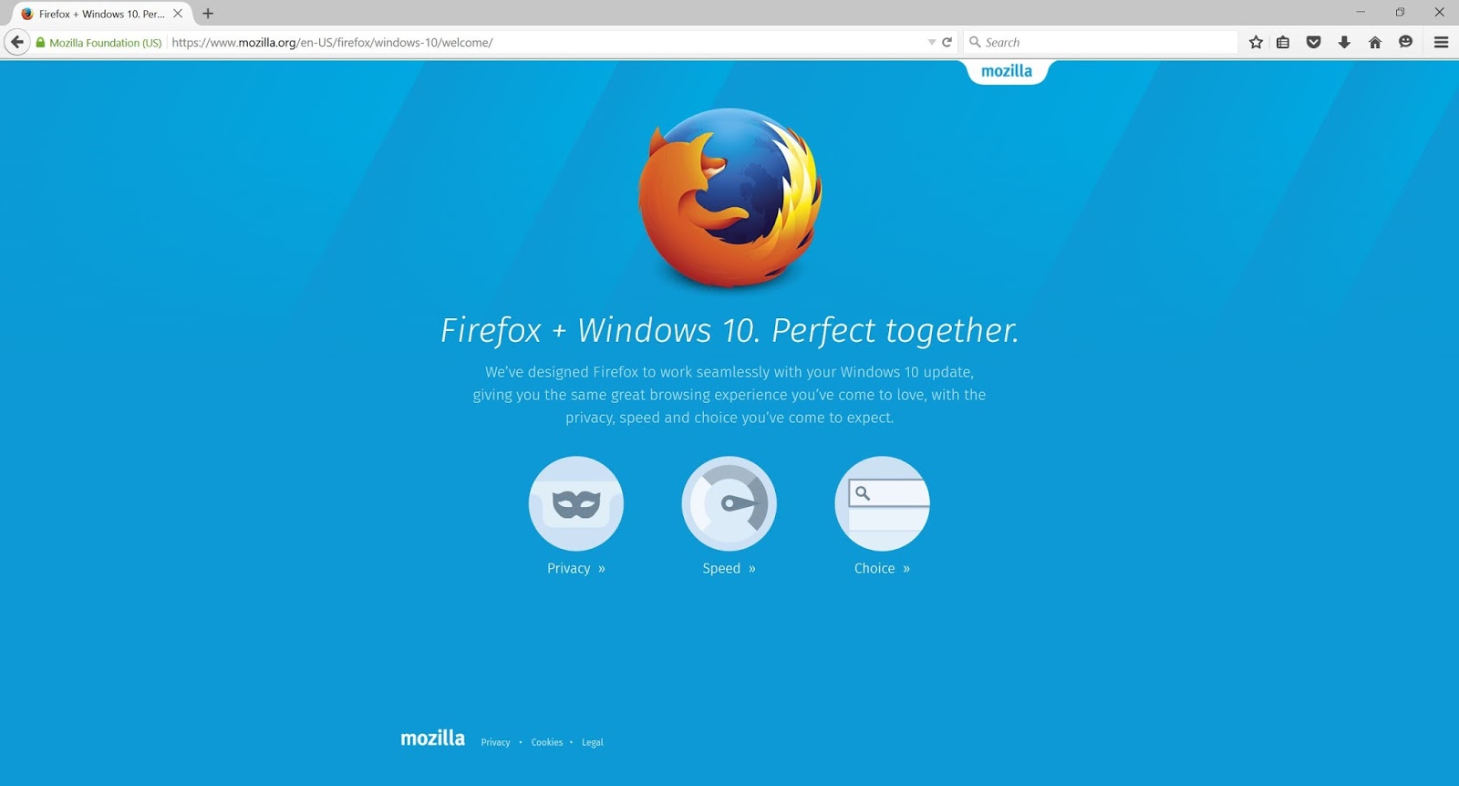 firefox windows10 web browser