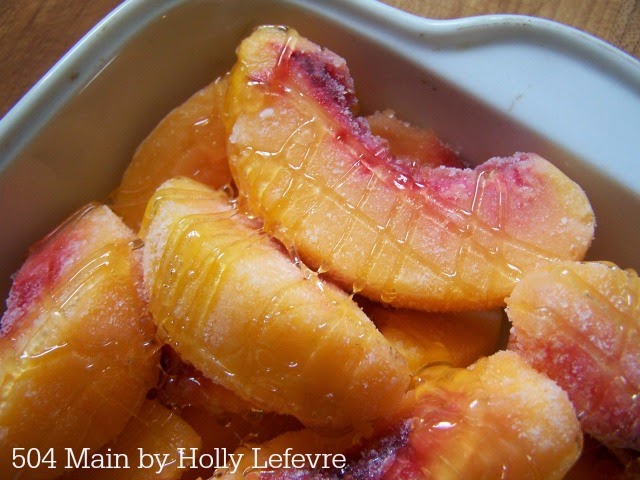 Honeyed Peach Crisp by 504 Main