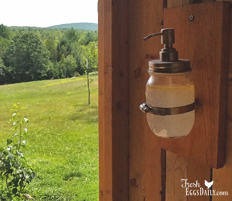 Diy Chicken Coop Gel Hand Sanitizer Dispenser Fresh Eggs